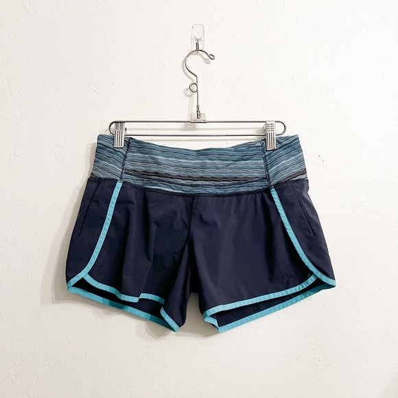 Pants - Lululemon Speed Up Shorts Navy Blue Running Gym Active 4